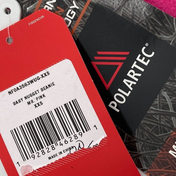 NORTH FACE Baby Nugget Beanie HOT PINK NEW - Picture 2 of 2